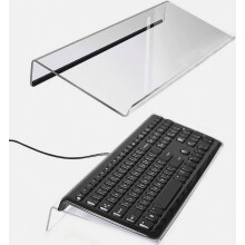 Ergonomic Acrylic Keyboard Stand, Clear Tilted Riser Compatible Typing and Gaming_Surprise Gift