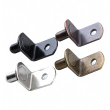 Supports d'étagère en métal argenté - Lot de 20 supports de 6 mm compatibles avec les étagères de p