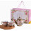 Pink Ceramic Tea Set, Practical Coffee Cup Pot, 2 Cups, 1 Pot_Surprise Gift 1