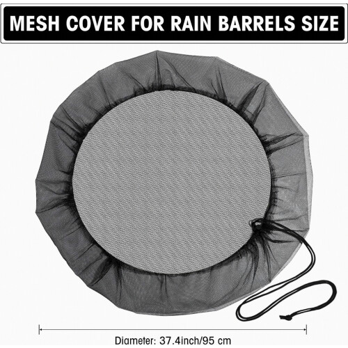 3 piezas de cubierta de malla compatible con barril de lluvia, cubier 1