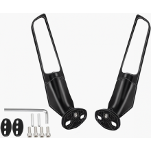 Adjustable Motorcycle Rearview Side Mirrors - CNC Wind Swivel Wing Fin Compatible Honda CBR600RR, CBR1000RR, CBR954RR, CBR929RR_Surprise Gift