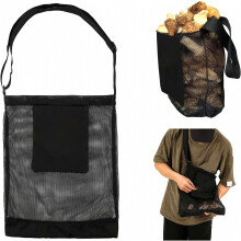 Mushroom Hunting Bag & Compatibleaging Pouch with Adjustable Strap, Nylon Collapsible Mesh Basket Compatible Fruit Picking, Vegetable Harvesting, Out