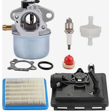 Carburatore 799868 con base filtro aria 496116 795259 compatibile con motori 124L02 124T02 124T05 124T07_Regalo a sorpresa