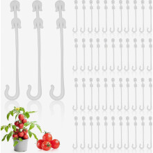150Pcs Plant Climbing Hooks, Tomato Support Clips, Tomato Vegetable Support J-Hook Clips Vegetable Truss Hooks to Prevent Tomatoes from Pinching or F