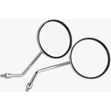 2pcs 8mm Motorcycle Rearview Mirrors, Iron Round Right and Left Side Rear View Mirror, Compatible with Honda CT70_Surprise Gift