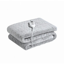 Couverture chauffante électrique avec télécommande numérique, lavable en machine, douce et chaude g