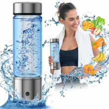Hydrogen Water Bottle,2024 New Hydrogen Water Generator, 14 oz Rechargeable Portable Water Purifier,Healthy Hydration Hydrogen Water Bottle,Home Trav