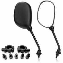 7/8" Motorcycle Rear View Mirrors, 360 Degrees Ball-Type Adjustment, Compatible with Scooter, Dirt Quad Bike, Polaris, Sportsman, Scrambler, FourTrax