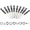 10 Pcs Carburetor Adjustment Tool Kit Compatible Common 2 Cycle Small Engine, Carb Adjusting Tool, Carburetor Adjuster Tool Compatible Echo Poulan Ho 5