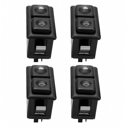 4pcs Power Window Sunroof Switch Compatible E30, E24, E28 (Post-09/1986)_Surprise Gift 2
