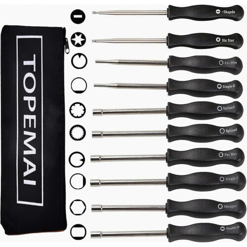 10 Pcs Carburetor Adjustment Tool Kit Compatible Common 2 Cycle Small Engine, Carb Adjusting Tool, Carburetor Adjuster Tool Compatible Echo Poulan Ho