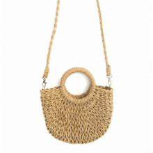 Dámska kabelka, crossbody taška, slamená taška, slamená, dovolenková plážová, veľká kapacita, pried