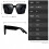 Gafas de sol rectangulares retro compatibles con mujeres, modernas, e 3