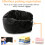 Almohada de viaje rellenable con ropa, transcompatible y expandible, 2