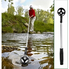 Golfbalraper, roestvrijstalen golfbalraper met compatibele, afneembare balraperkop, golfaccessoire, cadeau, geschikt voor mannen en vrouwen, verrassi