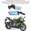 Espejo retrovisor de motocicleta con deflector de viento ajustable, c 4
