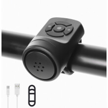 Elektrische fietsclaxon, elektronische fietsclaxon, 140 dB, geschikt voor volwassenen, 4 geluidsstanden, waterdichte claxon_verrassingscadeau
