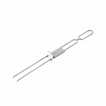 Brochettes de barbecue réutilisables en acier inoxydable avec curseur, à l'aide d'un curseur. Idéal