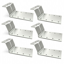 Lot de 6 connecteurs d'angle en aluminium, matériel de fixation pour cornières, vis à écrou en T po
