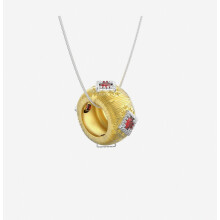 Collier pendentif femme en argent sterling 925, style Renaissance italienne brossé - Cadeau surpris