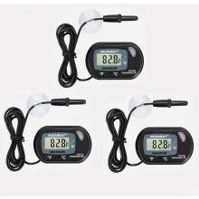 Set van 3 aquariumthermometers, digitale thermometers, reptielenthermometers, terrariumwatertemperatuurmeters met groot lcd-scherm - Verrassingscadea