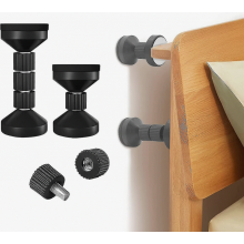 Lot de 4 butées de tête de lit réglables, filetées, pour cadre de lit, outil anti-vibrations - Cade