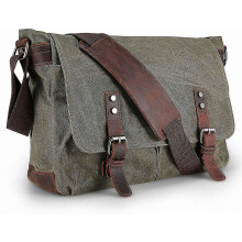 Waterdichte messengerbag voor heren - Grote canvas crossbody schoudertas, geschikt voor een 15-inch laptop, Better1_Surprise cadeau