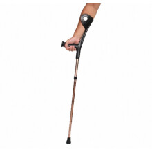 Stampelle pieghevoli per braccio e gomito per adulti, con polsino regolabile in altezza, portatili e ideali come regalo a sorpresa.