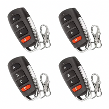 4 stuks universele duplicator afstandsbedieningen voor garagedeuren, compatibel met poorten, afstandsbediening sleutelhangers, compatibel met garaged