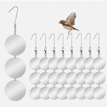 Juego de 8 discos ahuyentadores de aves, dispositivos reflectantes de
