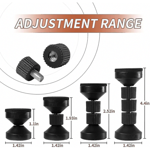 4pcs Adjustable Headboard Stoppers Threaded Bed Frame Anti-shake Tool Bed Fixer_Surprise Gift 1
