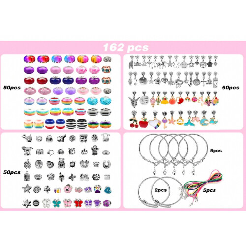 Σετ κοσμημάτων φιλίας με μονόκερο, βραχιόλι με χά 1
