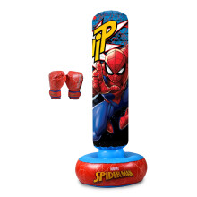 Hy-Pro Officially Licensed Spiderman Inflatable Boxing Bag with Boxing Gloves - Free Standing Kids Boxing Bag, Spiderman Toys & Gifts, 5+