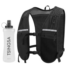 TSINGSA Hydration Backpack, Running Vest with 500ml Water Bottle