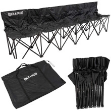 Wollowo 6 Seater Folding Football Team Bench, Outdoor Camping/Picnic Family Seat