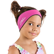 AqtivAqua Swimming Headband Swim Ear Band Protection Cover Swim Headband for Kids Adults Men Women Toddlers Ear Plugs in (Color: Pink, Size: Medium)