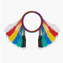 12 stuks elektrische krokodillenklemmen, 6-kleurige testkabels van 35 cm met testsondes, compatibele jumperdraden voor elektrische testen, circuitver
