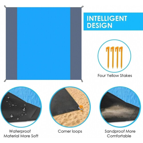 Φορητή κουβέρτα τσέπης για πικνίκ, αδιάβροχη κουβ 2