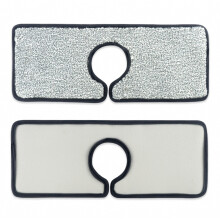 Protection anti-éclaboussures compatible avec robinet d'évier - Lot de 4 tapis super absorbants à s