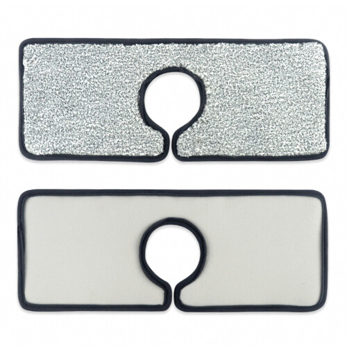 Protection anti-éclaboussures compatible avec robinet d'évier - Lot de 4 tapis super absorbants à s