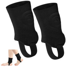 DiULi Ankle Guard Football 1 Pair,Dual Sided Support Sleeves Black M