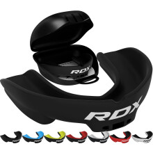 RDX Gum Shield for Boxing MMA Kickboxing Muay Thai Judo Karate - Adult Mouth Guard Mouthpiece Jaw Protector with Storage Case, Martial Arts Football