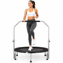 Panana 40 Inch Rebounder Trampoline for Adults with Adjustable Handlebar