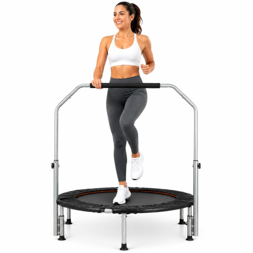 Panana 40 Inch Rebounder Trampoline for Adults with Adjustable Handlebar