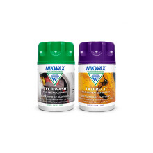 Nikwax Tech Wash (150ml) & TX.Direct (100ml) Twin Pack – Wash-In Cleaner and Waterproofer for Waterproof Outdoor Clothing, Restores Breathability an