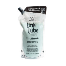 Peaty’s Link Lube Dry Weather Bike Chain Lubricant - 360ml Refill Pouch - Smooth Drivetrain In The Driest Conditions, Bespoke Blend Of Wax, Long Las