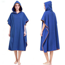 AUYAO Hooded Poncho Towel Adult Towel Wrap Robe Microfibre Changing Robe Towel with Pocket Oversized Towel Poncho Beach Universal Size Cover-Up Bath T