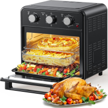 16L Large Air Fryer Oven w/ Rotisserie 1300W Low Fat Healthy Frying Roast Baking