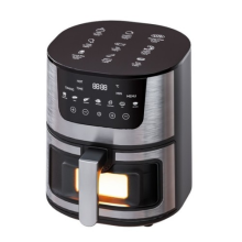 Smart Air Fryer Mini Oven Visible Window Digital Touch Freenonstick Easy Cooker