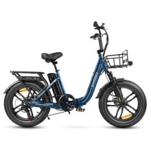 (Blue) Electric Bike 36V 13AH 500W Motor Recommended Top Speed 25KM/H Electric Bike 20 Inch 70KM Mileage Range 150KG Max Load